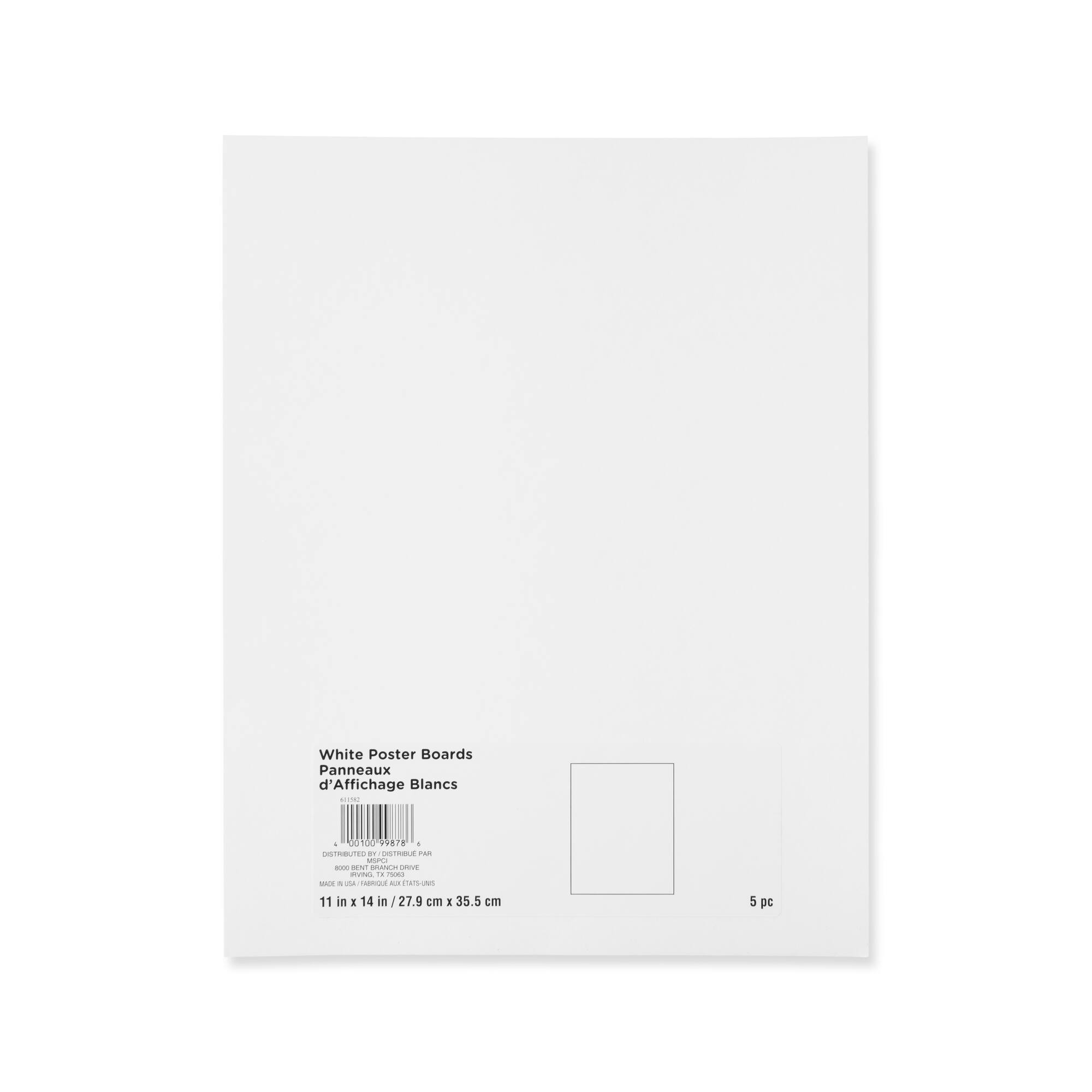White Poster Board by Creatology™, 11" x 14"